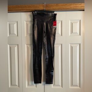 Spanx faux croc leggings